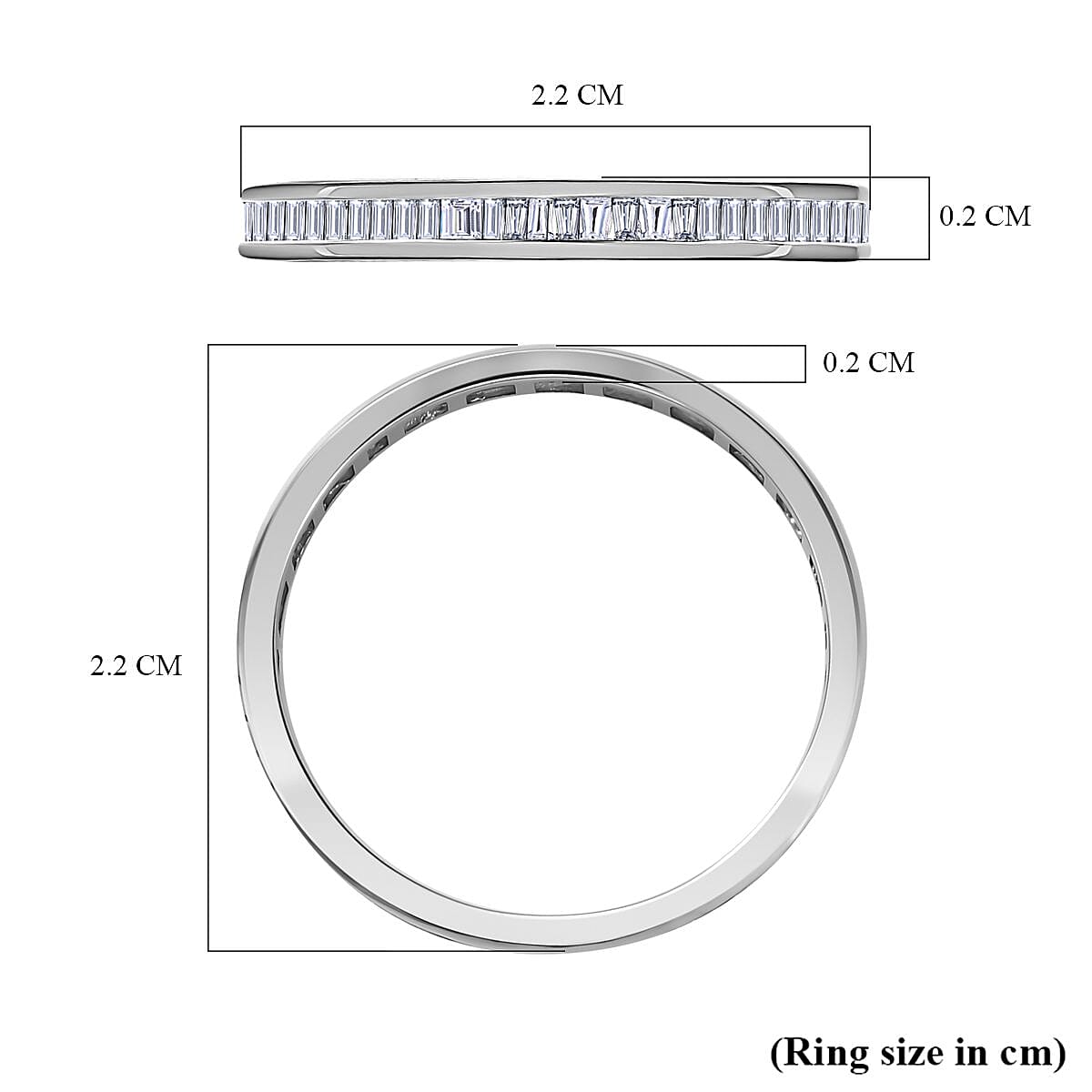 Signature Collection 950 Platinum SGL Certified Diamond (SI-G-H) Ring 0.50 Ct. 7516404 5