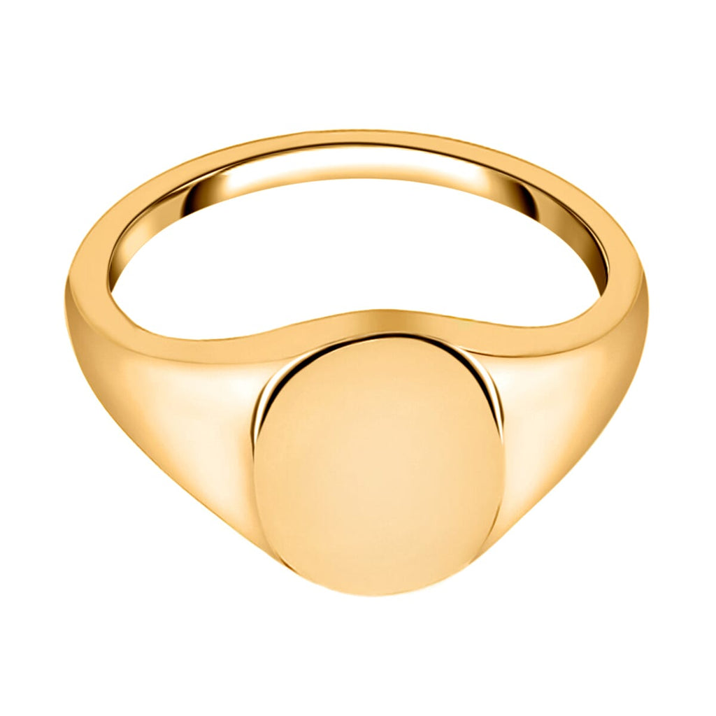 14K Yellow Gold Overlay Sterling Silver Ring