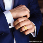 14K Yellow Gold Overlay Sterling Silver Ring