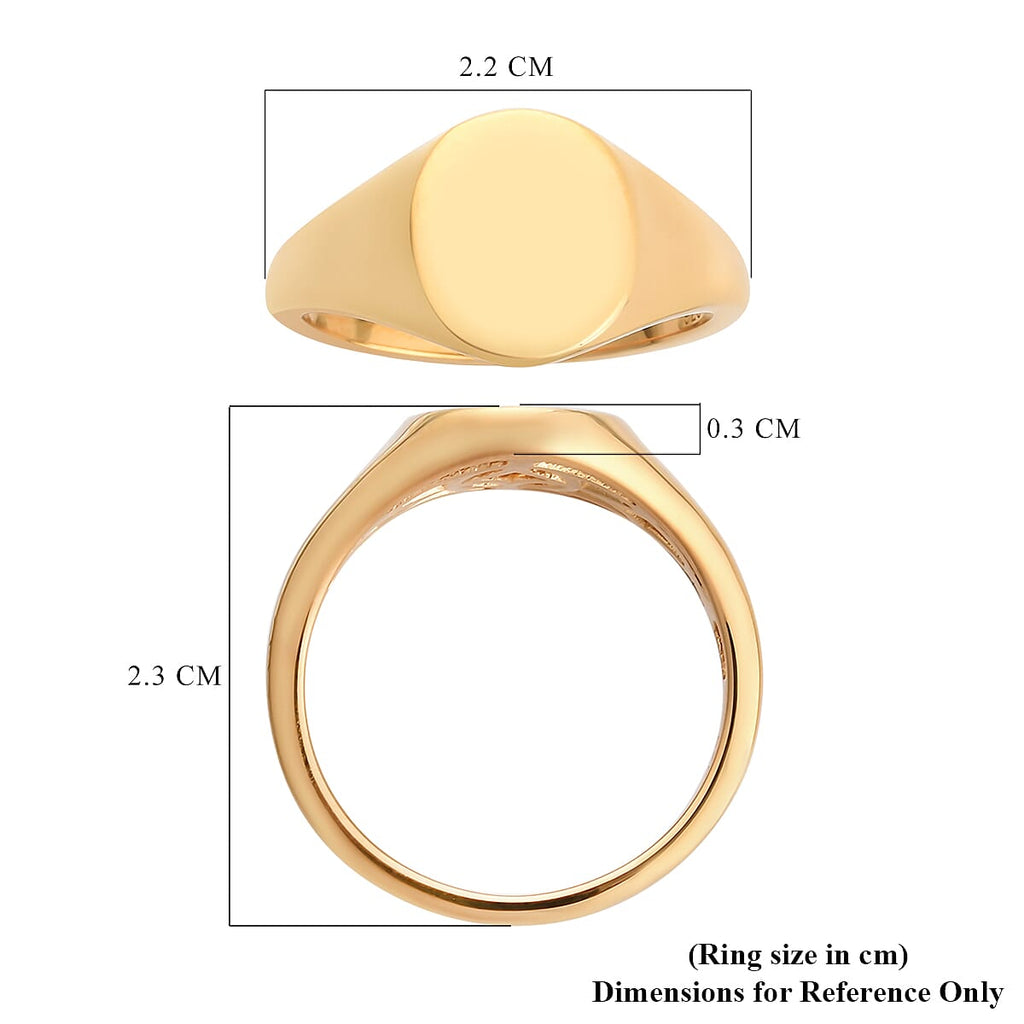 14K Yellow Gold Overlay Sterling Silver Ring