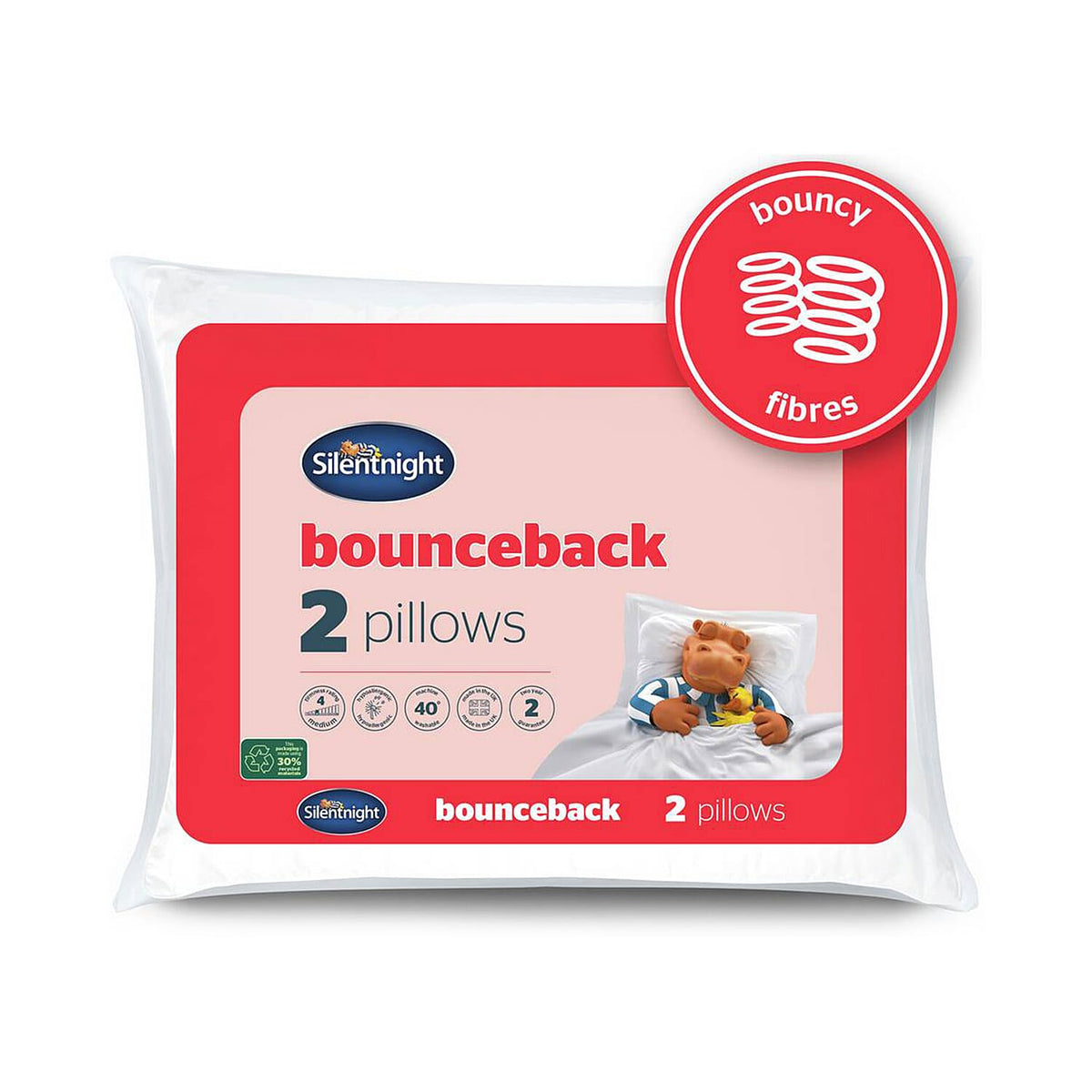 Silentnight - Set of 2 Pillows - White 7824629 0