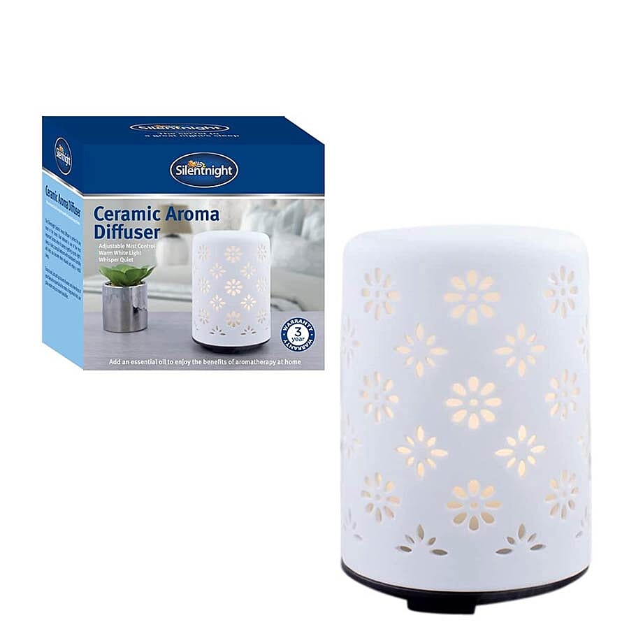 Silentnight Ceramic Aroma Diffuser (13x9cm) - White 6040252 0