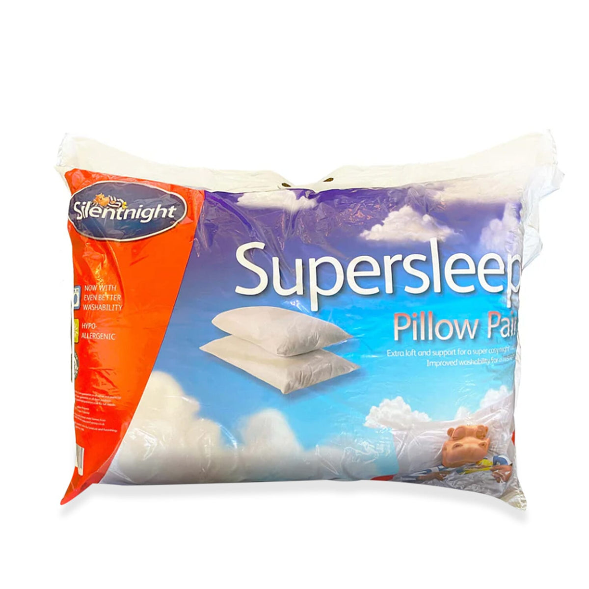 Silentnight Supersleep - Pack of 2 Non-Allergenic Pillows 7824627 0