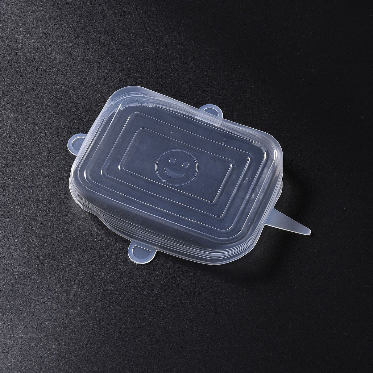 Set of 24 Air Tight Stretchable Silicone Lids - 12xRound, 12xRectangle 7545023 7