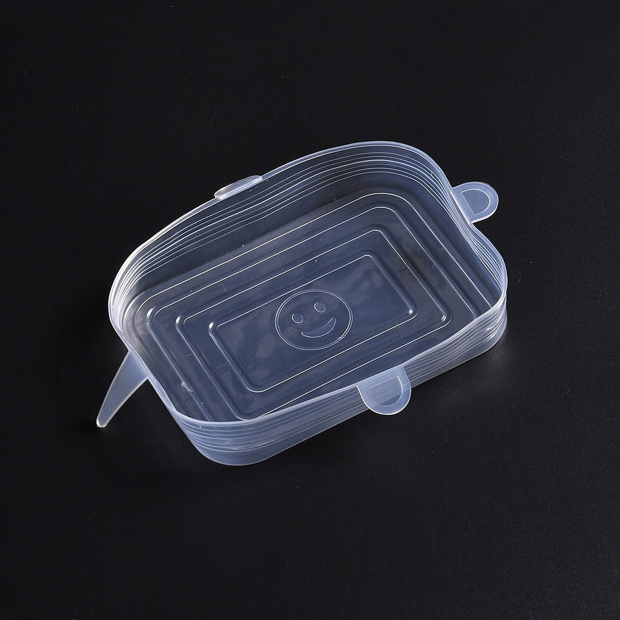 Set of 24 Air Tight Stretchable Silicone Lids - 12xRound, 12xRectangle 7545023 8