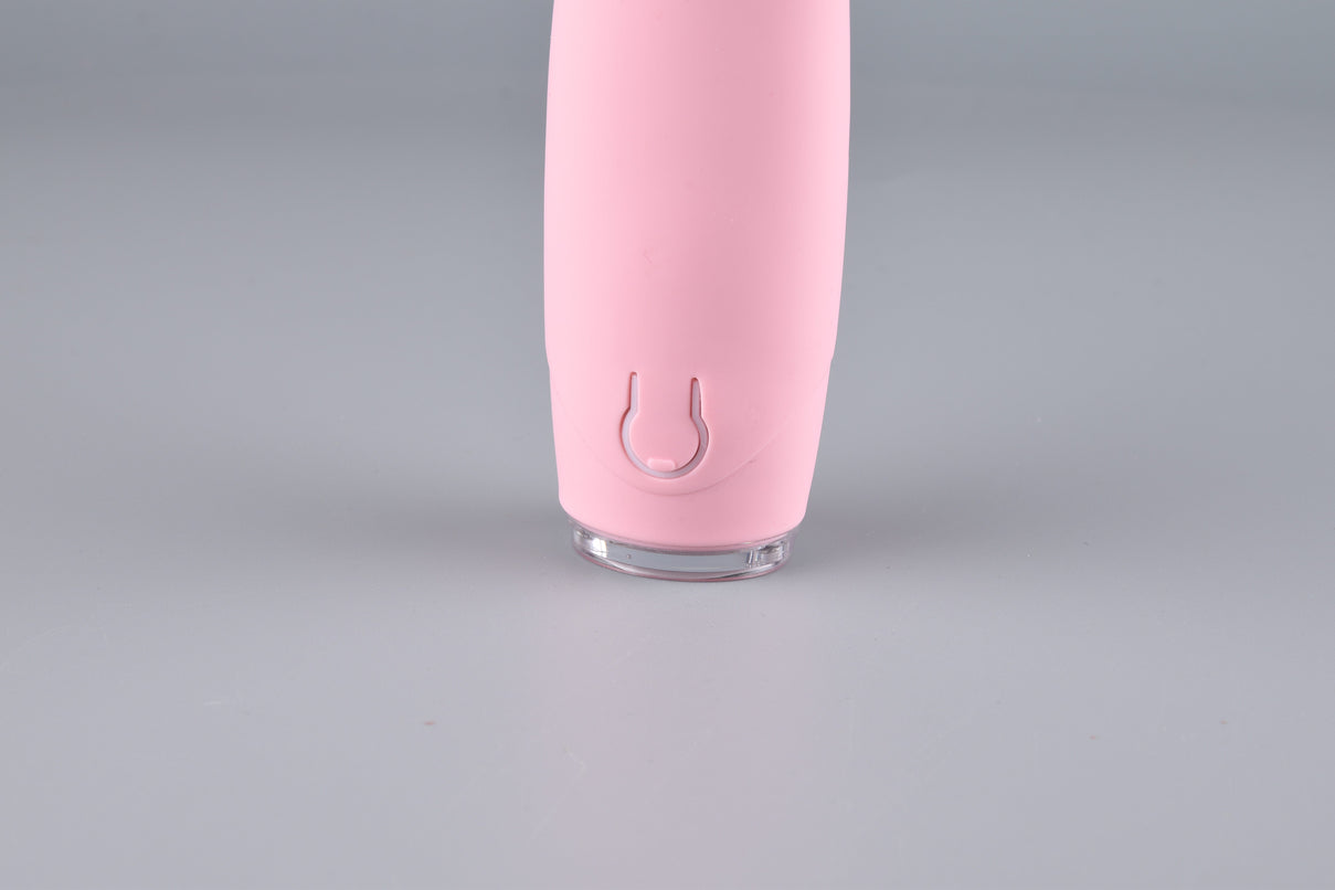 Â Silicone Electric Toothbrush with 3 Toothbrush Heads - Pink 6124745 7