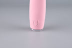 Silicone Sonic Toothbrush with USB Charging Cable with 3 Interchangeable Heads (Size 20x3x3Cm) - Pink