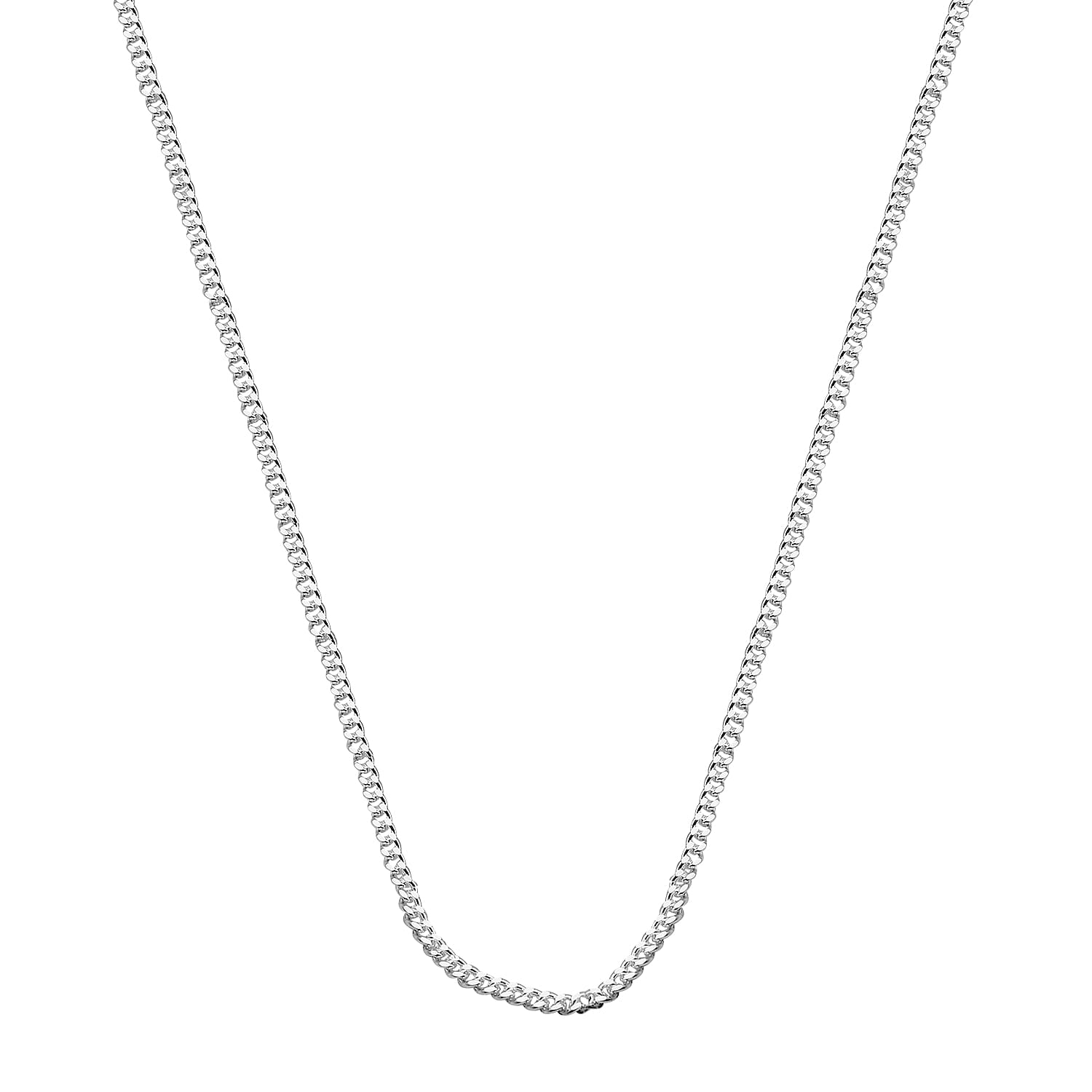 Silver 1.2 MM Curb Chain with Adjustable Clasp 22 Inch Polished, 2.4 Gms 8105683 3