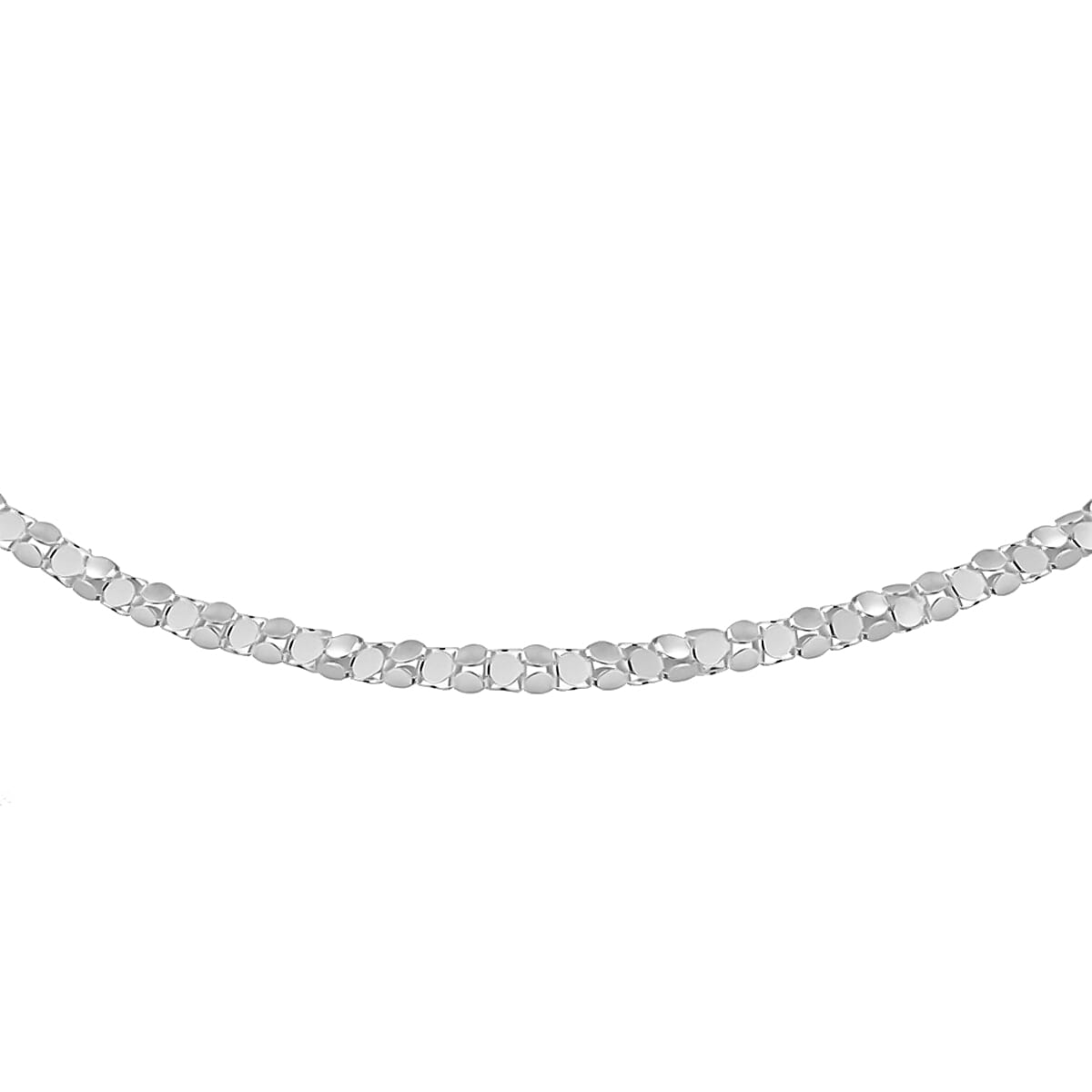 Silver 1.2 MM Popcorn Chain with Spring Ring Clasp 18 Inch Polished, 2 Gms 8105492 0