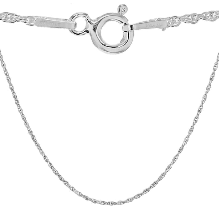 Silver 1.3 MM Pow Chain with Spring Ring Clasp 22 Inch Polished, 2.3 Gms 8105597 2