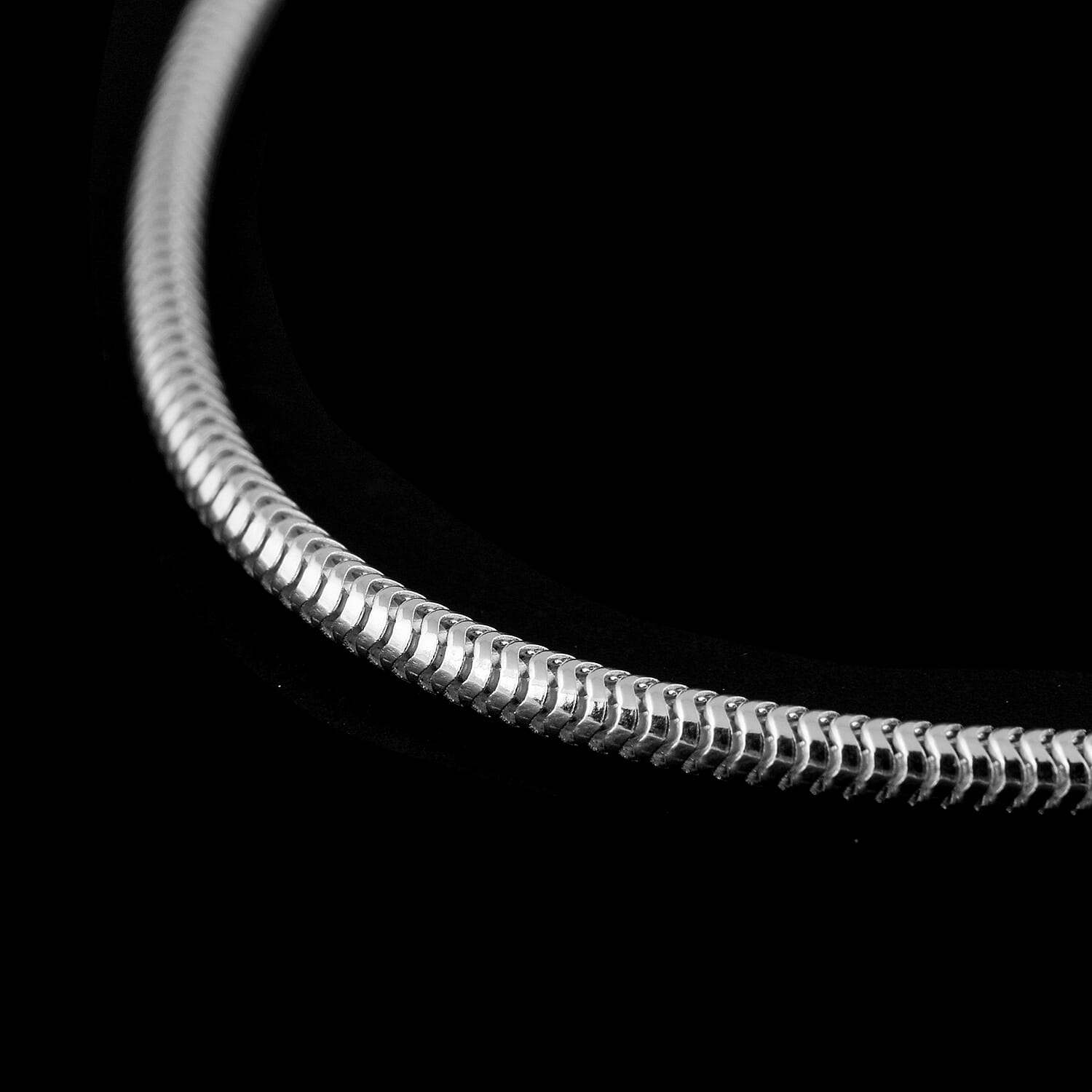 Silver 1.6 MM Snake Chain with Lobster Clasp 20 Inch Polished, 5.5 Gms 8104715 1