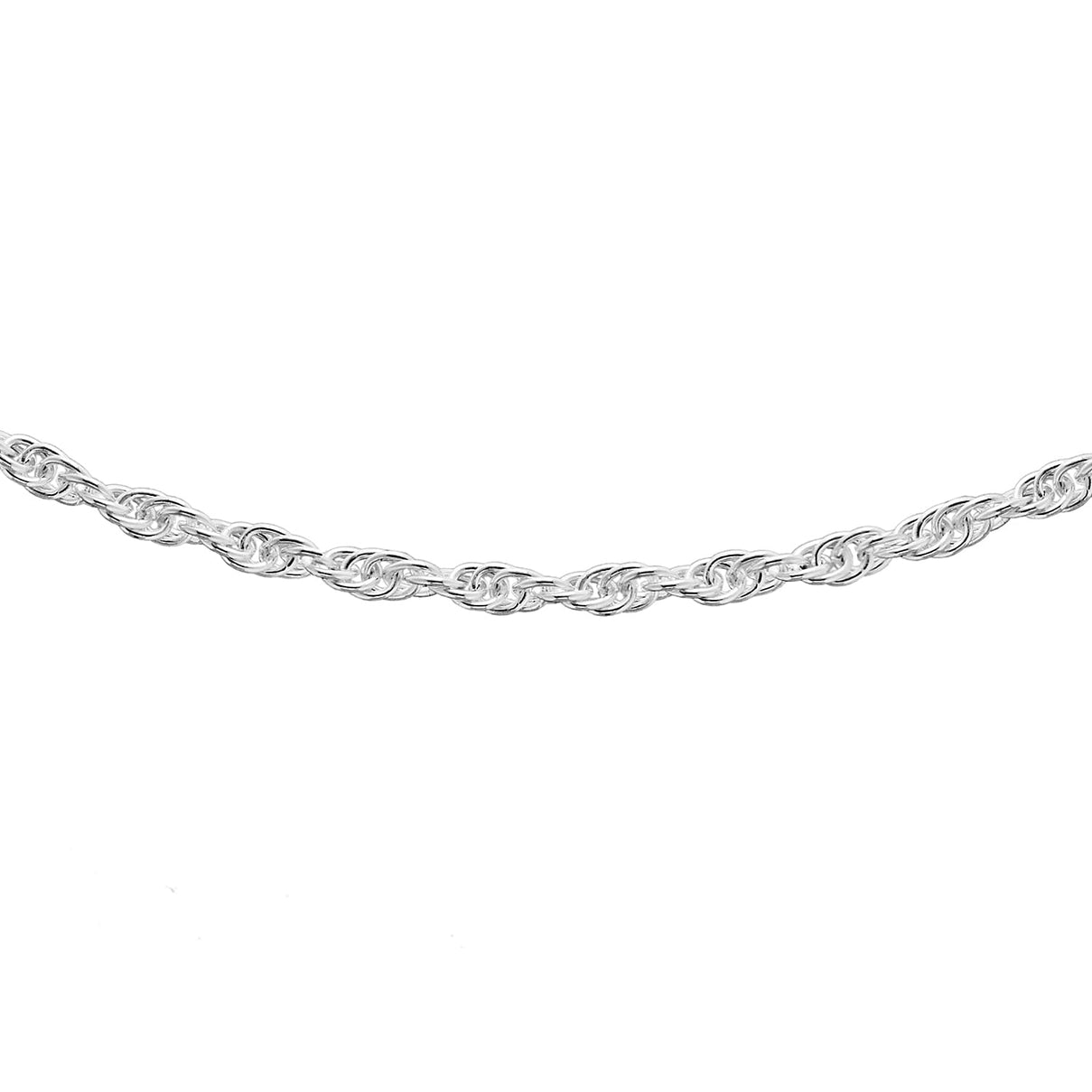 Silver 1.8 MM Pow Chain with Spring Ring Clasp 22 Inch Polished, 3.4 Gms 8105598 1