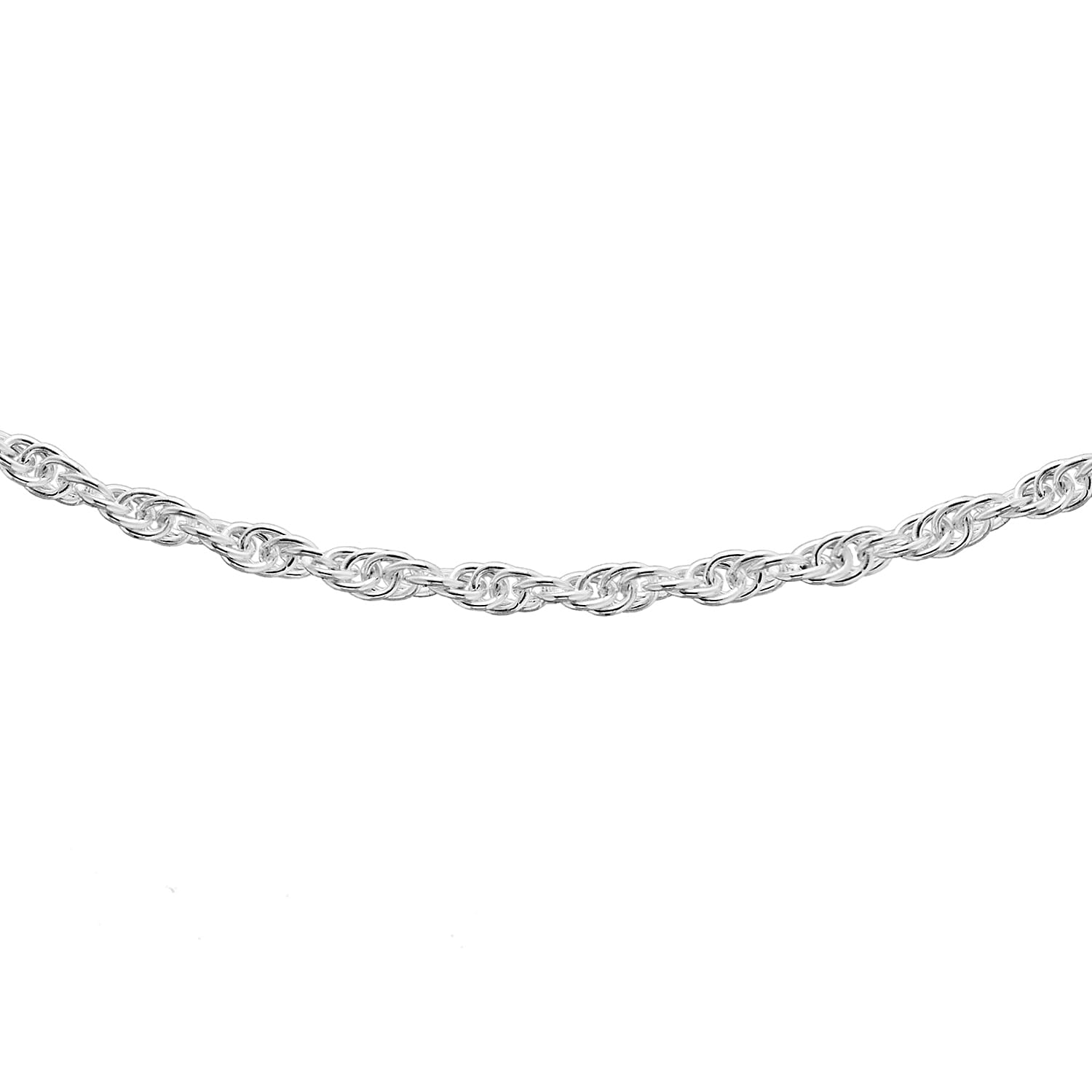 Silver 1.8 MM Pow Chain with Spring Ring Clasp 22 Inch Polished, 3.4 Gms 8105598 1