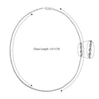 Sterling Silver Chain (Size - 16), Silver Wt.5.2 Gms
