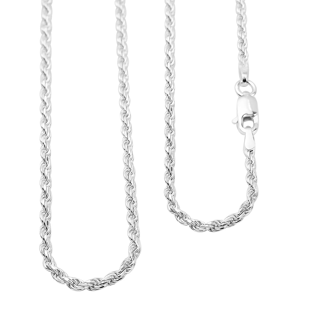 Silver 1.8 MM Rope Chain with Lobster Clasp 20 Inch Polished, 6.5 Gms 8105633 0