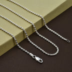 Sterling Silver Chain (Size - 20), Silver Wt.6.5 Gms
