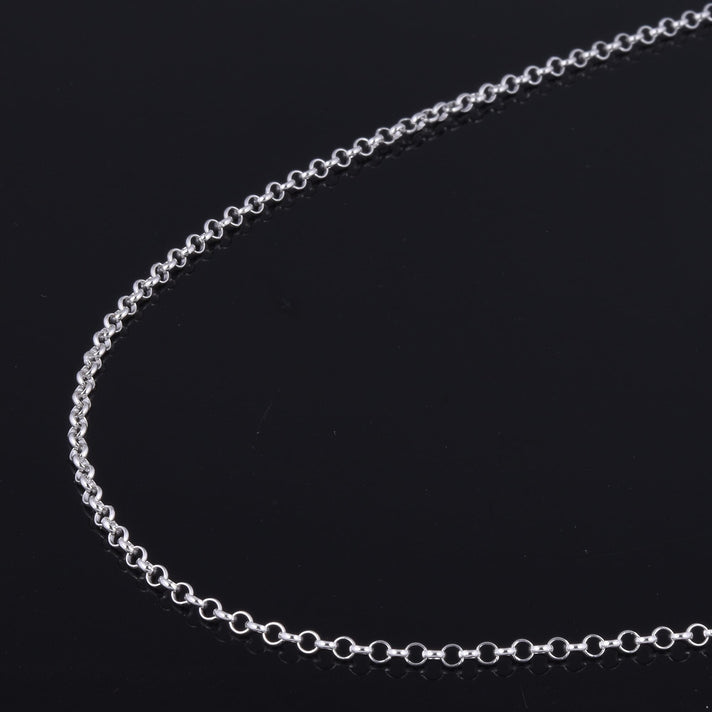 Silver 1.9 MM Belcher Chain with Spring Ring Clasp 24 Inch Polished, 3.5 Gms 8105351 2