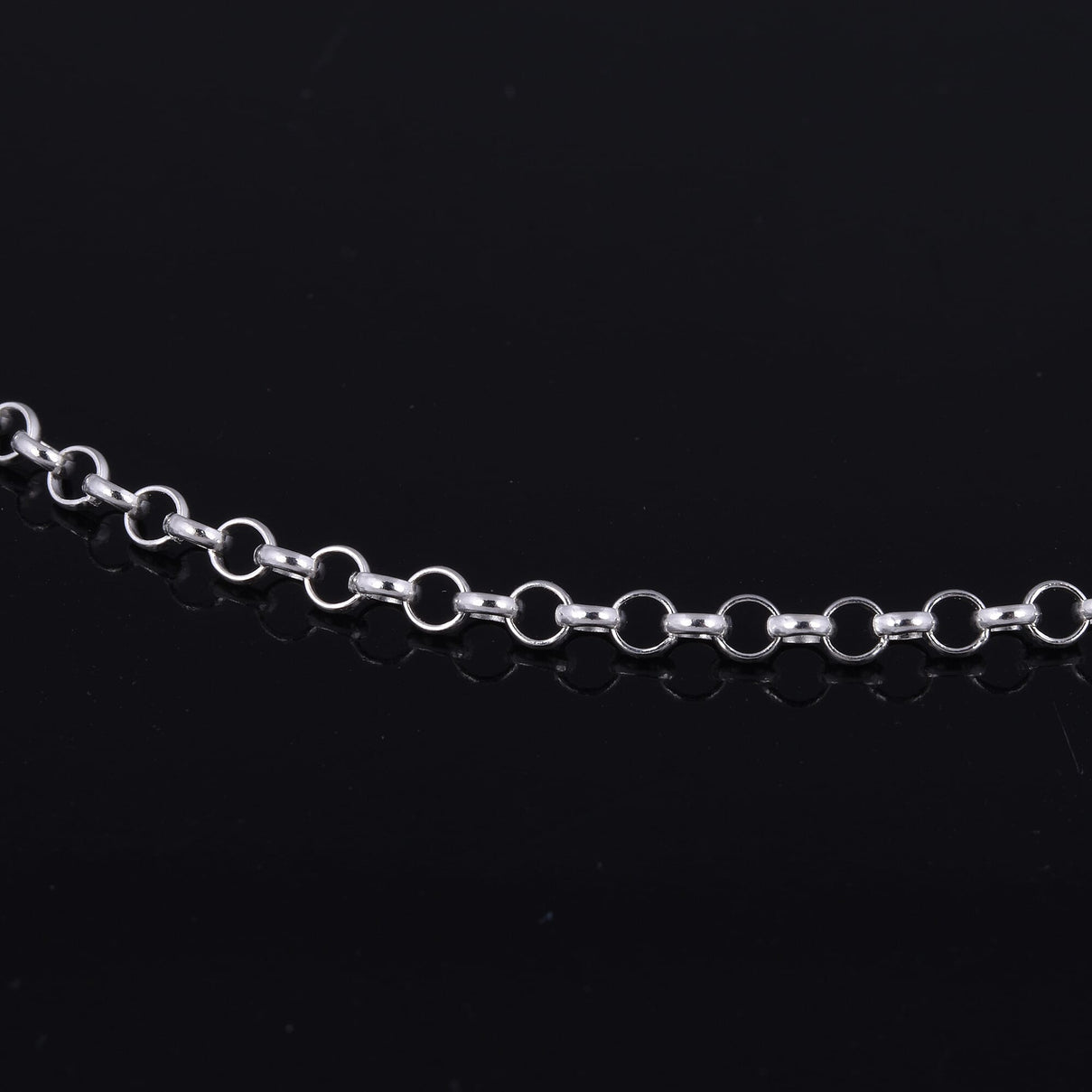 Silver 1.9 MM Belcher Chain with Spring Ring Clasp 24 Inch Polished, 3.5 Gms 8105351 2