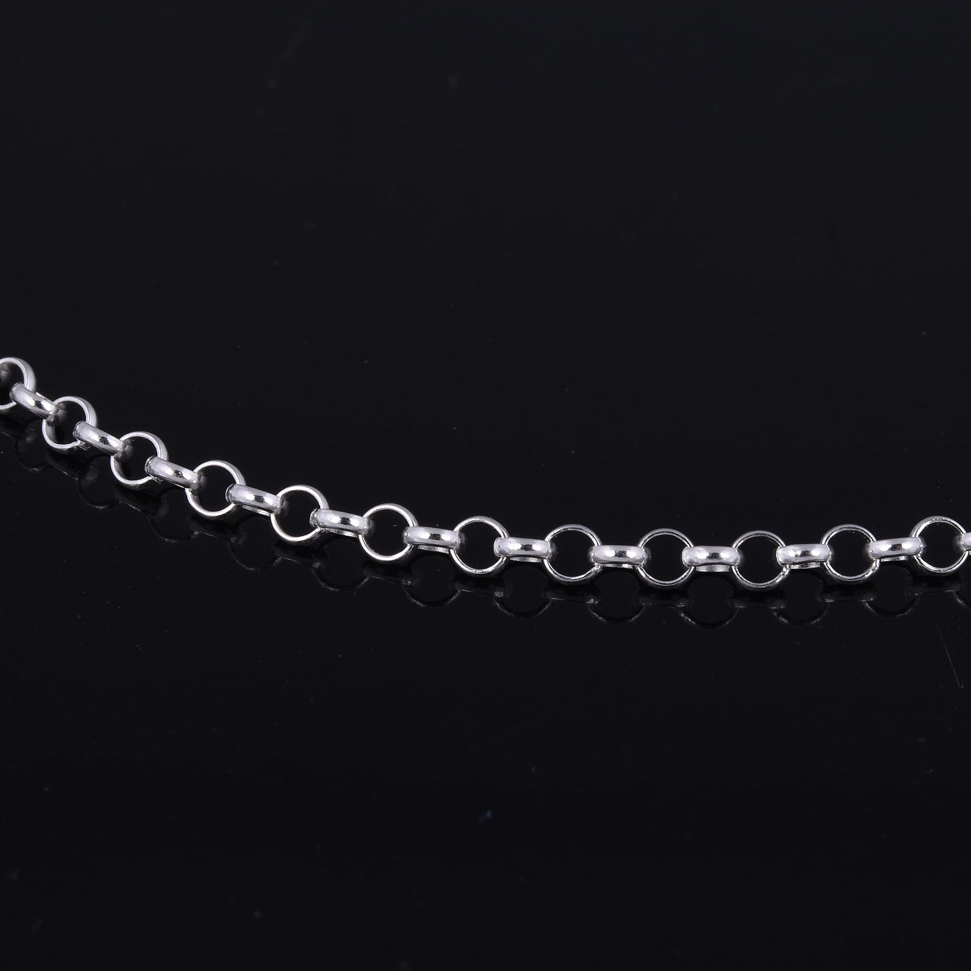 Silver 1.9 MM Belcher Chain with Spring Ring Clasp 24 Inch Polished, 3.5 Gms 8105351 2