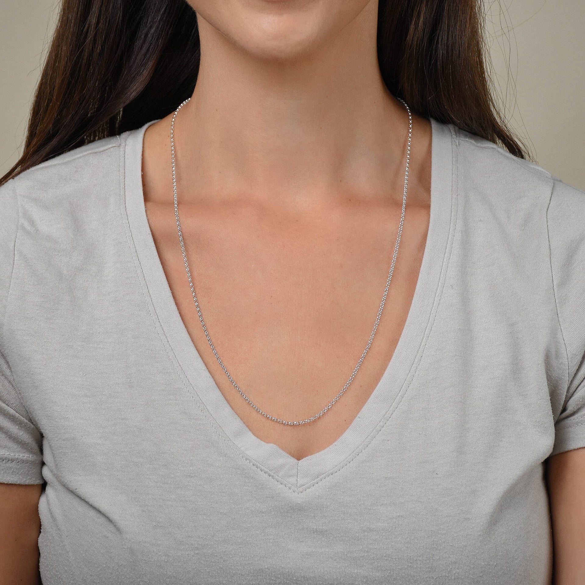 Silver 1.9 MM Belcher Chain with Spring Ring Clasp 24 Inch Polished, 3.5 Gms 8105351 3