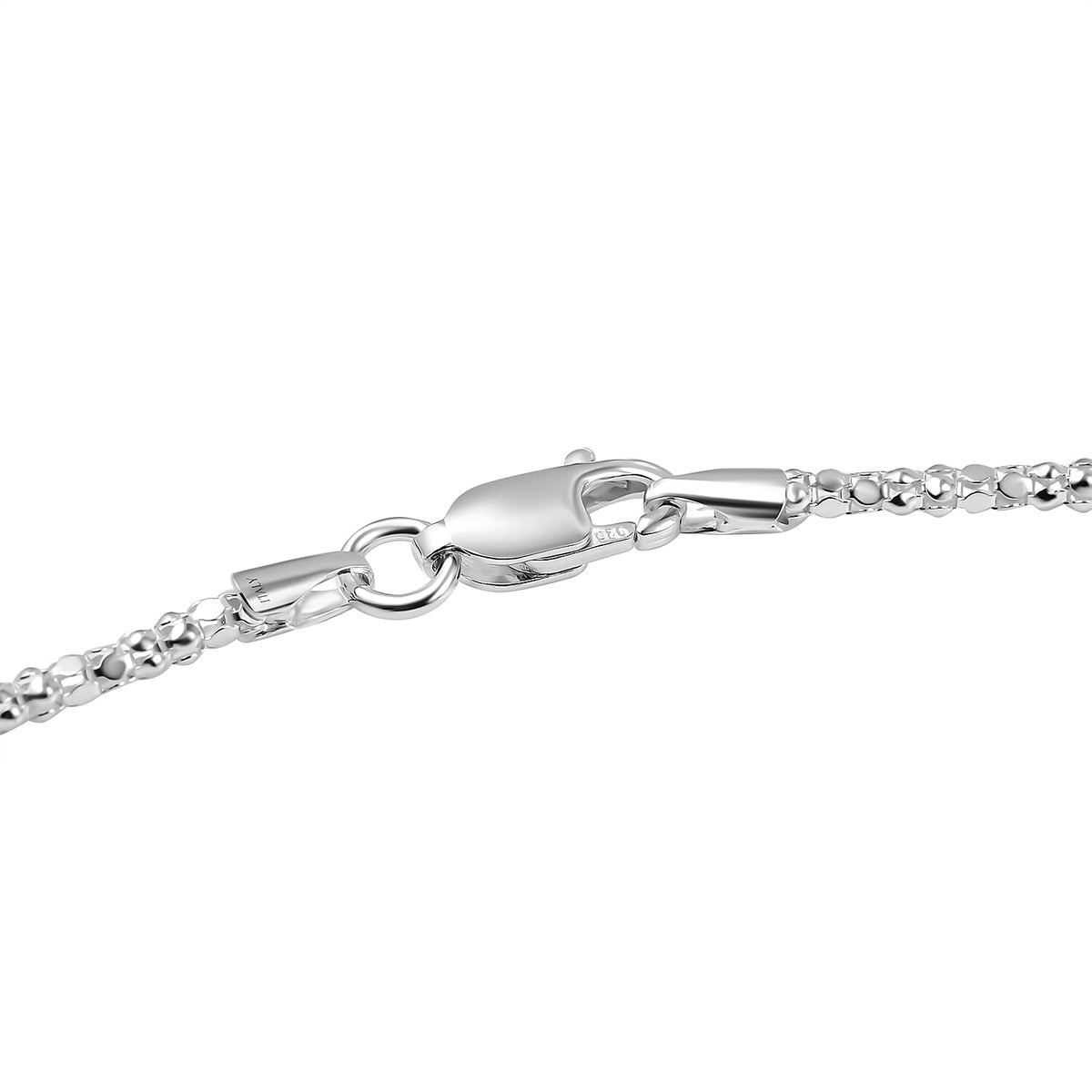 Silver 1.9 MM Popcorn Chain with Lobster Clasp 18 Inch Polished, 3.2 Gms 8105495 3