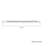 Sterling Silver Bracelet (Size - 8), Silver Wt.14.8 Gms