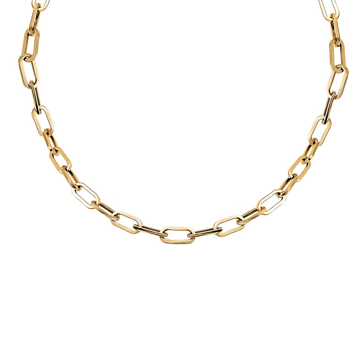 Silver 2.7 MM Paperclip Chain with Lobster Clasp 22 Inch Gold Plated, 7 Gms 8105456 0