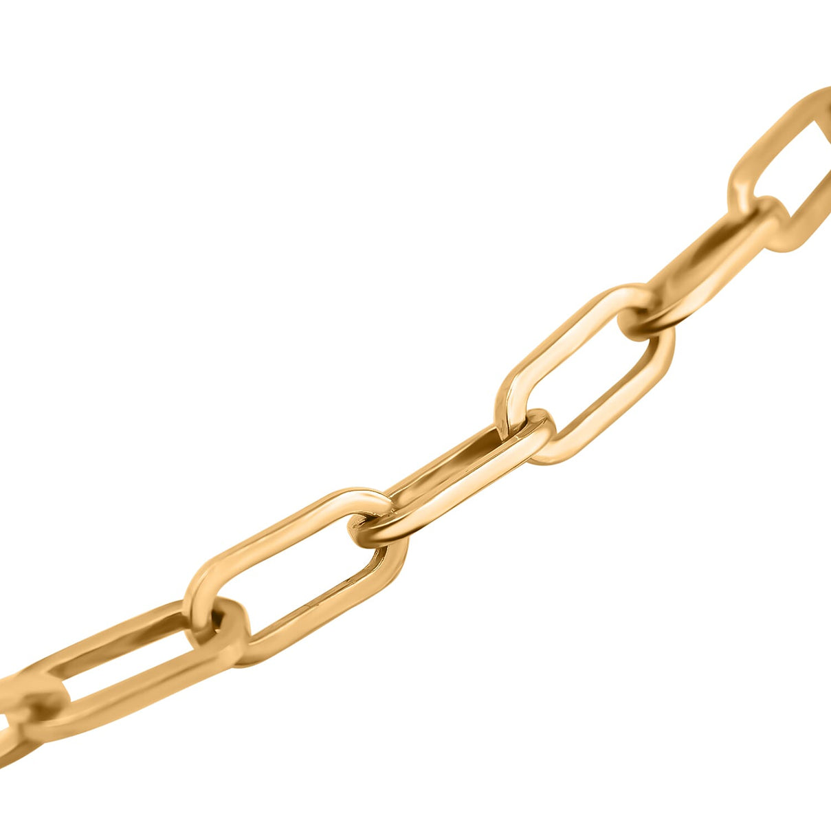 Silver 2.7 MM Paperclip Chain with Lobster Clasp 22 Inch Gold Plated, 7 Gms 8105456 2