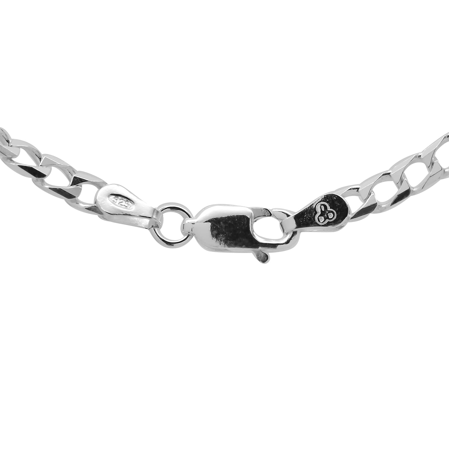 Silver 2.9 MM Curb Chain with Lobster Clasp 20 Inch Polished, 9 Gms 8105666 2