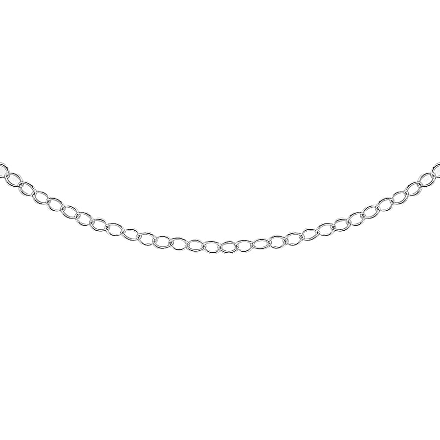 Silver 2 MM Belcher Chain with Spring Ring Clasp 18 Inch Polished, 1.4 Gms 8105388 0