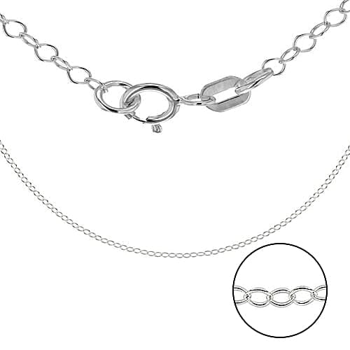 Silver 2 MM Belcher Chain with Spring Ring Clasp 24 Inch Polished, 1.8 Gms 8105355 1