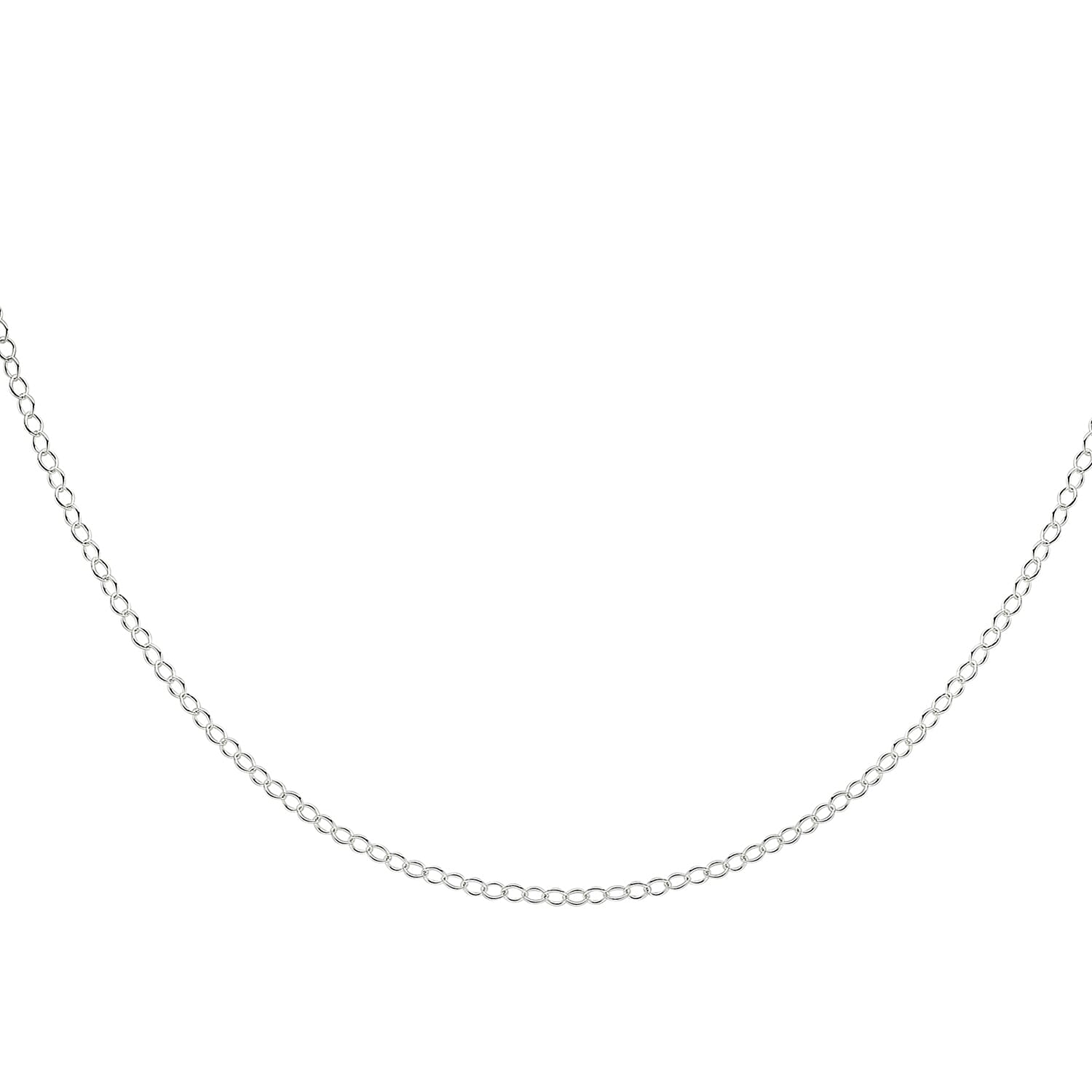 Silver 2 MM Belcher Chain with Spring Ring Clasp 24 Inch Polished, 1.8 Gms 8105355 1