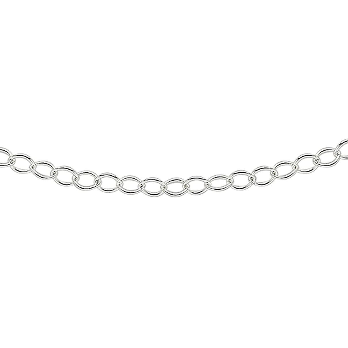 Silver 2 MM Belcher Chain with Spring Ring Clasp 24 Inch Polished, 1.8 Gms 8105355 2