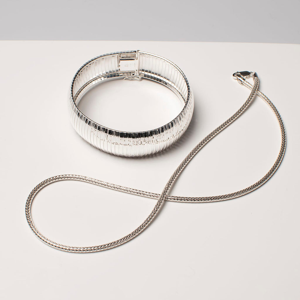 Sterling Silver Bracelet (Size - 7.5), Silver Wt.32 Gms