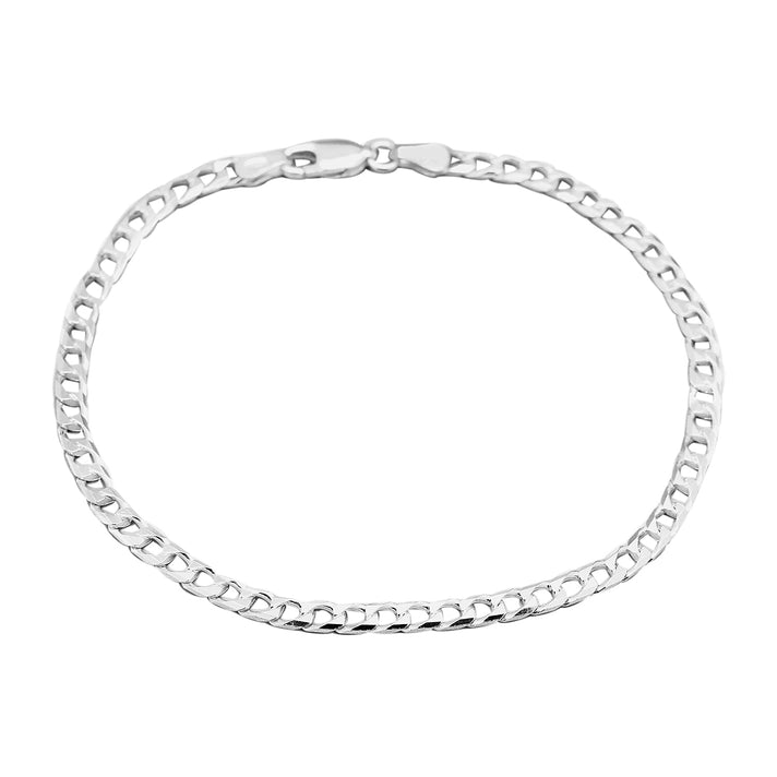 Silver 4 MM Bracelet with Lobster Clasp 7.5 Inch Diamond Cut, 3.5 Gms 8104739 1