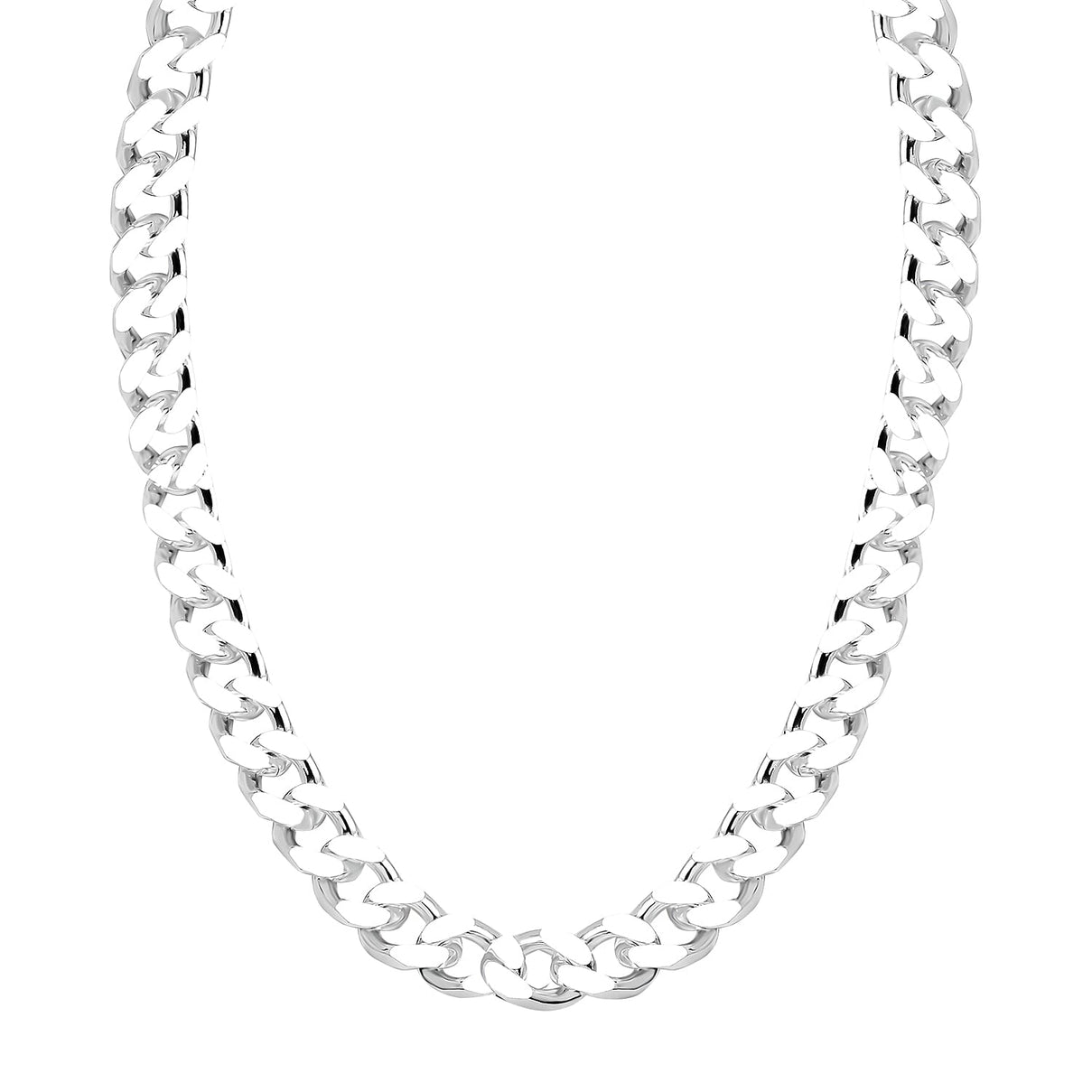 Silver 6.3 MM Curb Chain with Lobster Clasp 20 Inch Polished, 47 Gms 8105640 0
