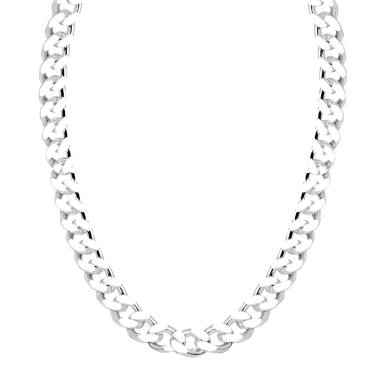 Silver 6.3 MM Curb Chain with Lobster Clasp 20 Inch Polished, 47 Gms 8105640 0