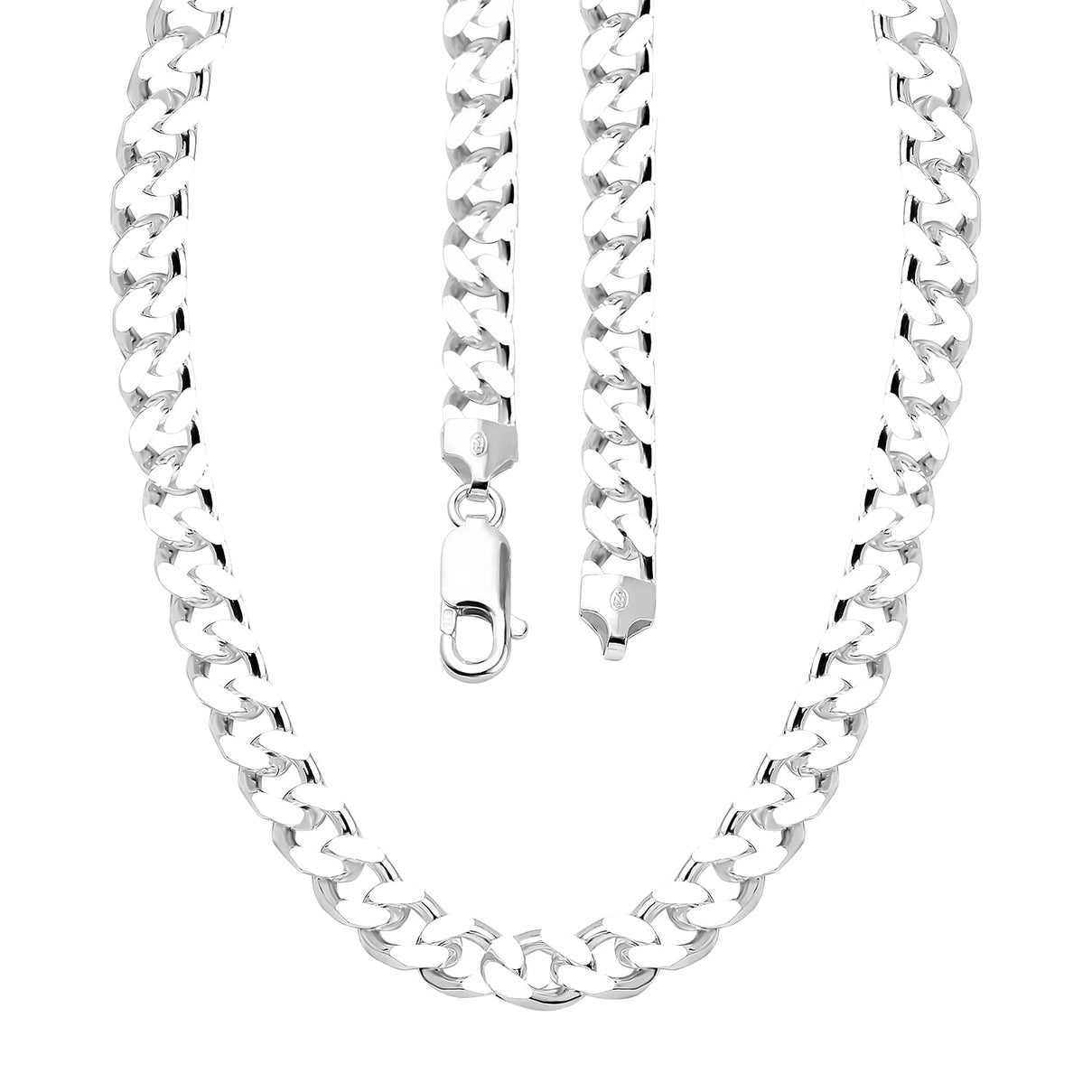 Silver 6.3 MM Curb Chain with Lobster Clasp 20 Inch Polished, 47 Gms 8105640 4