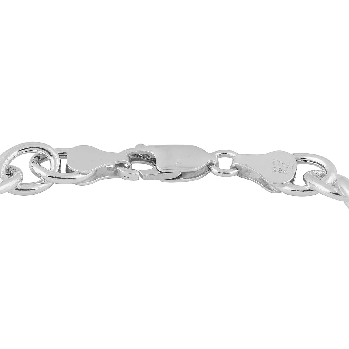 Silver 9 MM Bracelet with Lobster Clasp 8 Inch Polished, 6.1 Gms 8104741 4