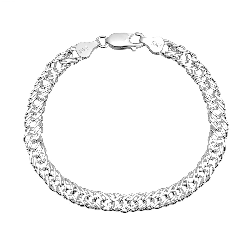 Sterling Silver Bracelet (Size - 7.5), Silver Wt.6.1 Gms