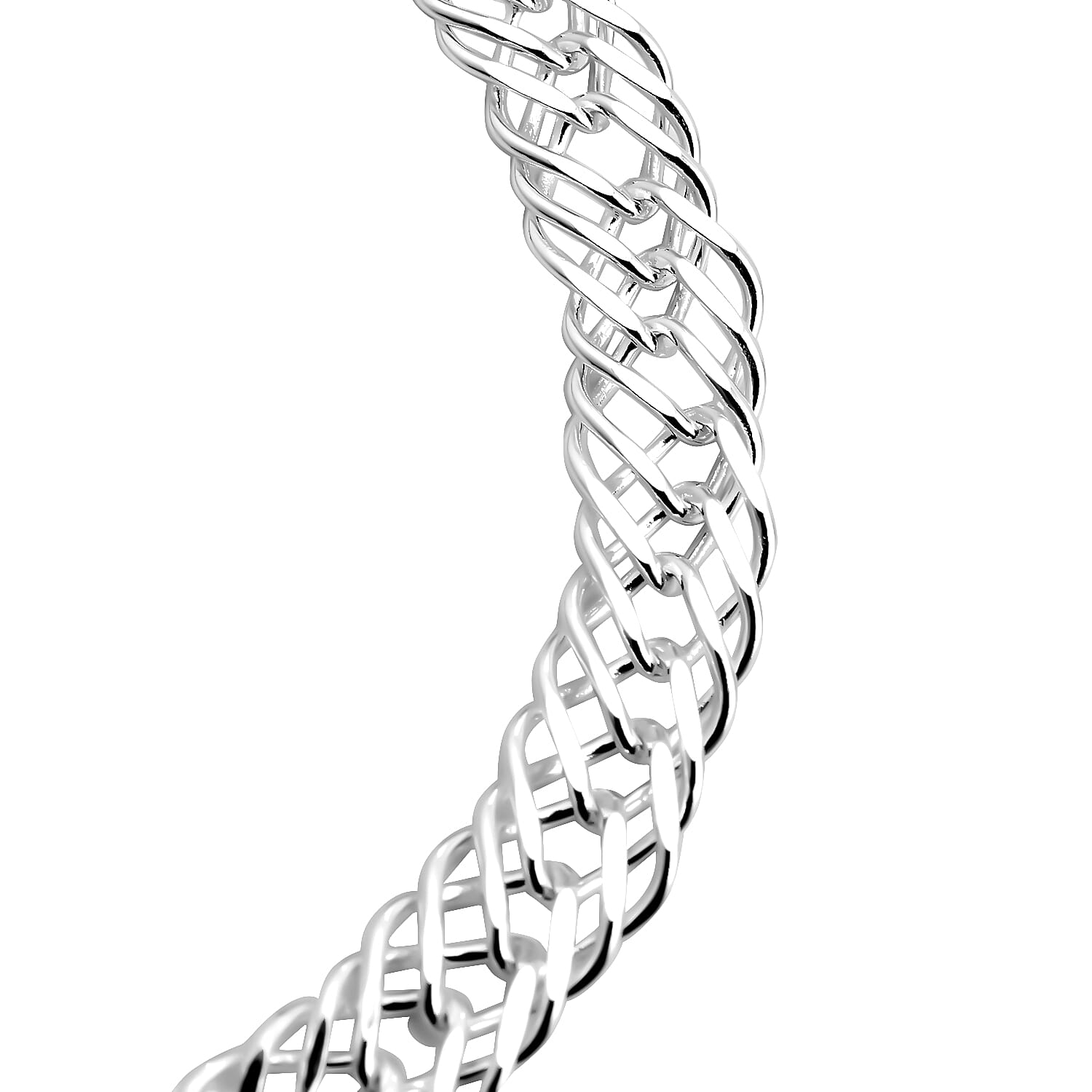 Silver Curb Bracelet with Lobster Clasp 7.5 Inch Polished, 6.1 Gms 8104738 1