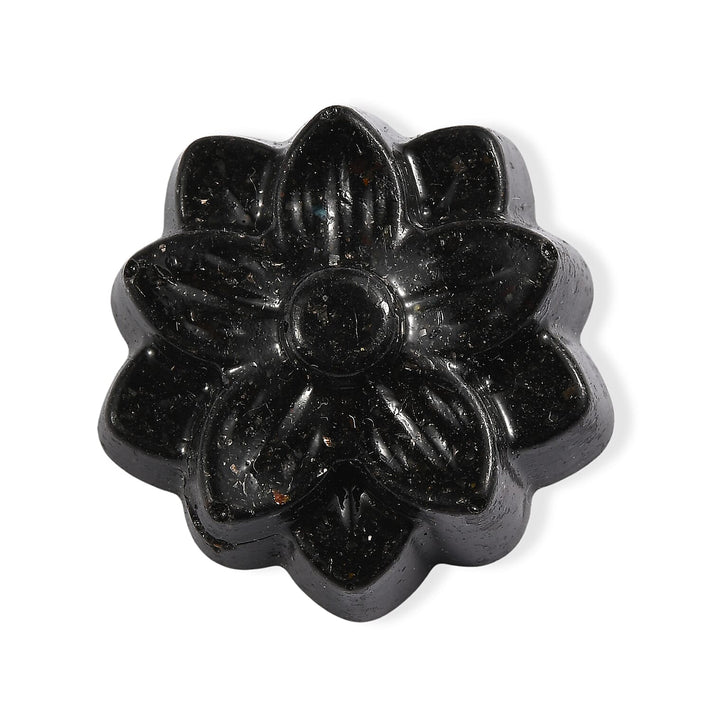 Silver Shungite Flower Carving 24.05 Ct. 8322761 1