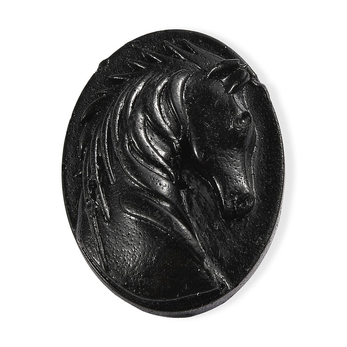 Silver Shungite Horse Carving 29.25 Ct. V32633398 1