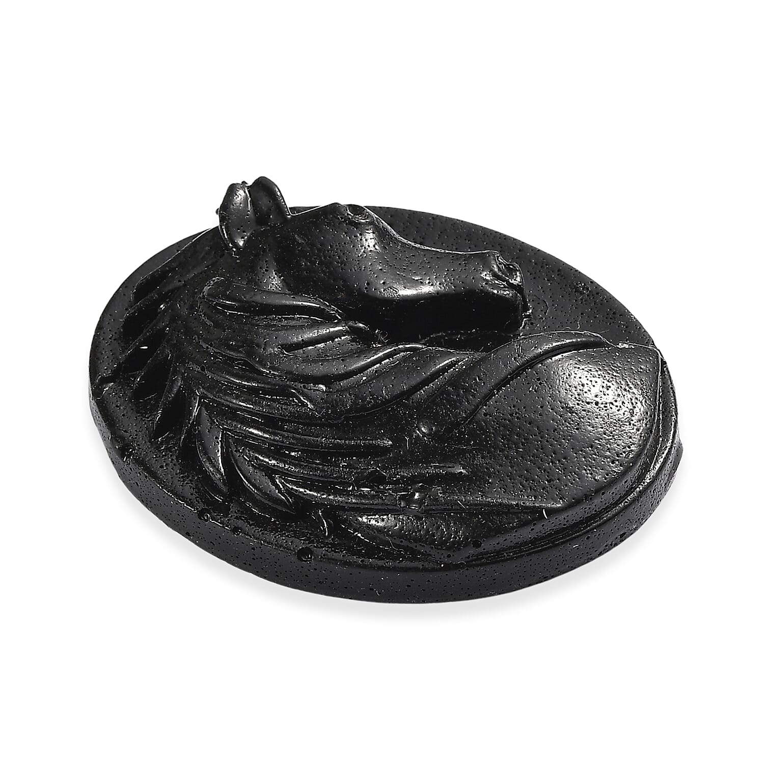 Silver Shungite Horse Carving 29.25 Ct. V32529943 3