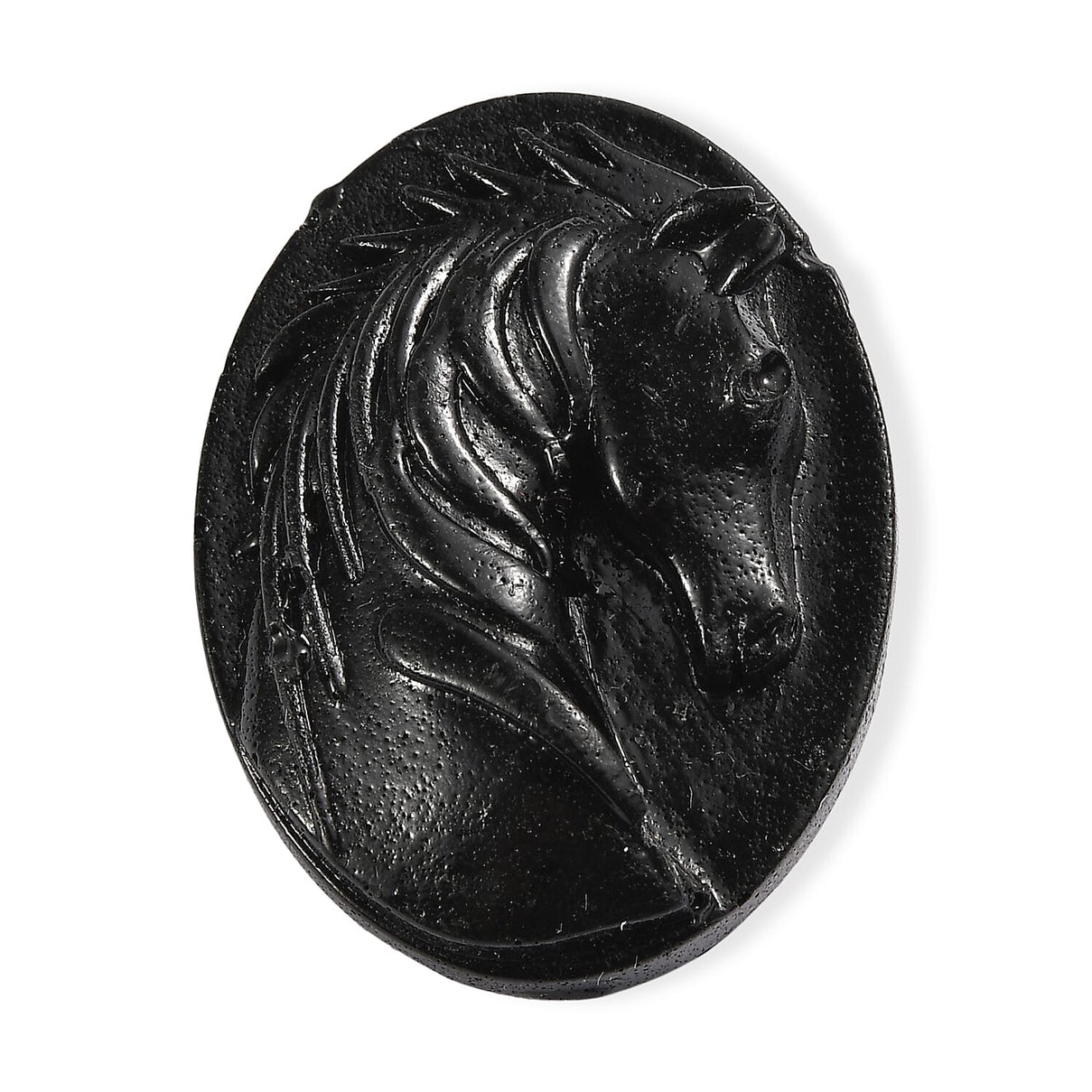 Silver Shungite Horse Carving 29.25 Ct. V32358259 0