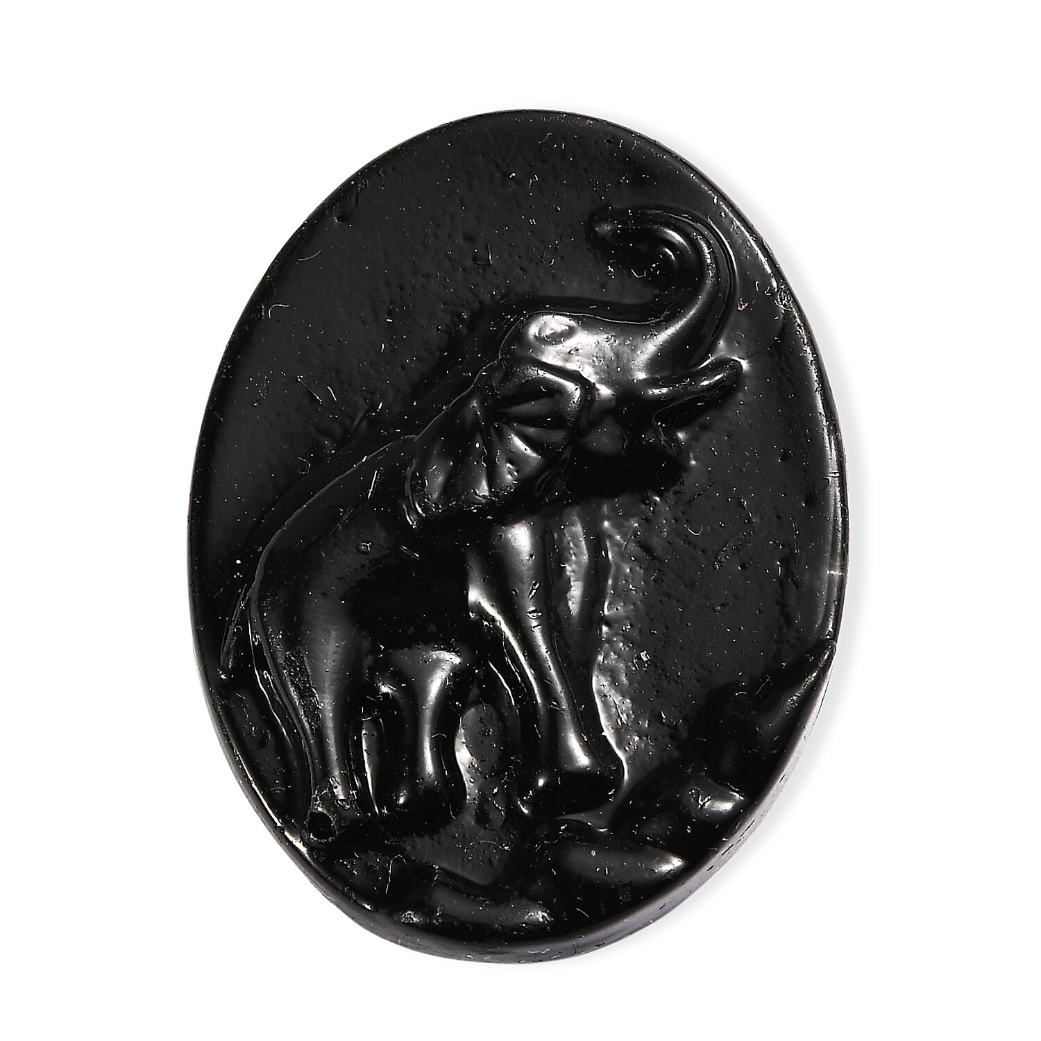 Silver Shungite Elephant Carving 24.59 Ct. 8322793 0