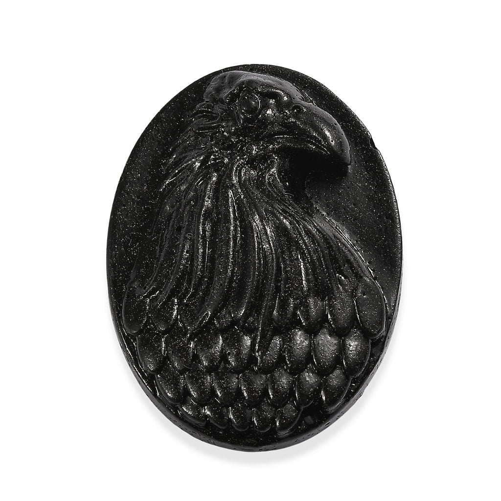 Silver Shungite Eagle Carving 26.73 Ct.