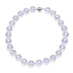 Simulated AB Crystal Beads Necklace (Size - 20) with Stainless Steel Magnetic Clasp