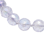 Simulated AB Crystal Beads Necklace (Size - 20) with Stainless Steel Magnetic Clasp