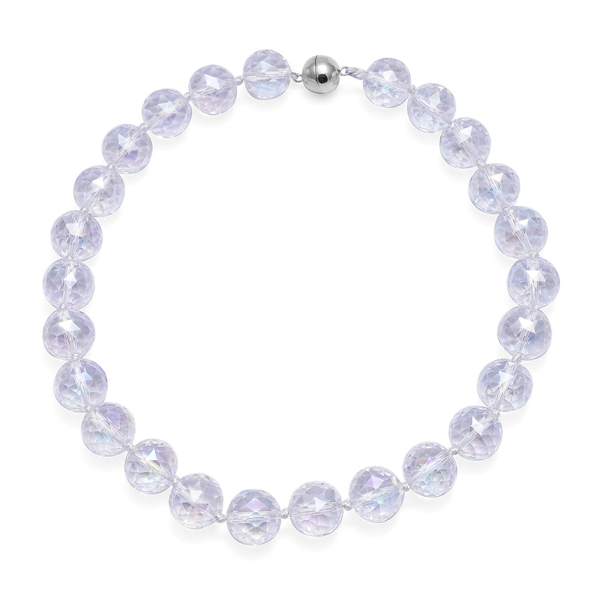 Simulated AB Crystal Beads Necklace (Size - 20) with Stainless Steel Magnetic Clasp 6069264 0